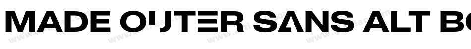 MADE Outer Sans Alt Bold PERSONAL USE字体转换